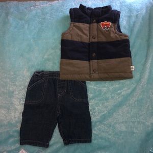 Route 66 vest and pants baby set